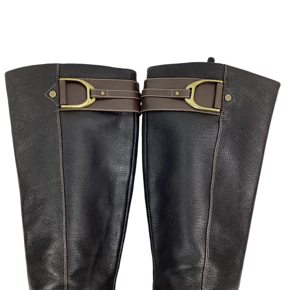 Cole Haan Sierra Air Knee High Heeled Boots Black - Picture 9 of 16